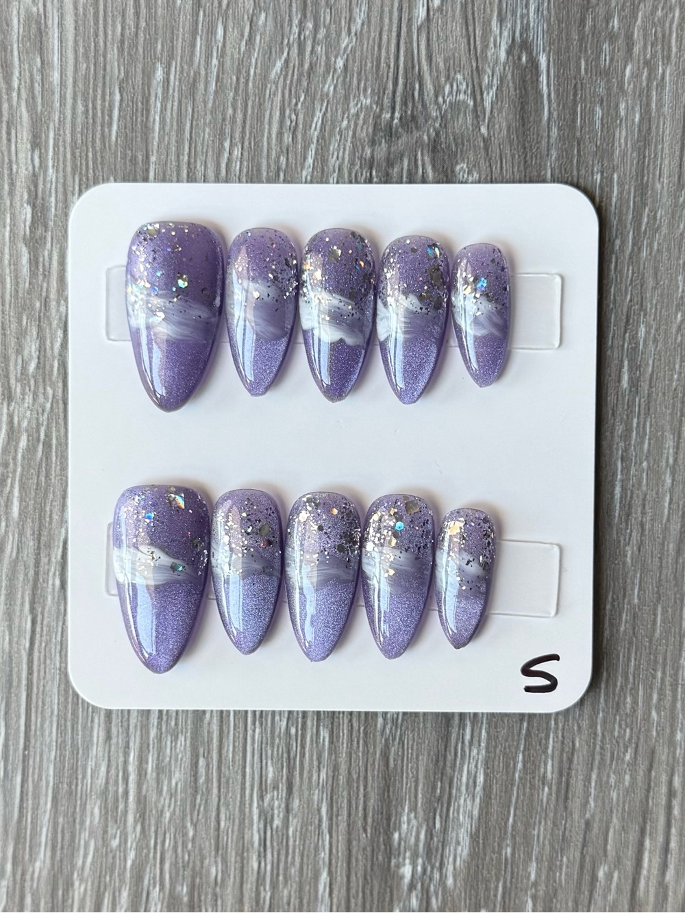 Lavender Pearl Press-On Nail Set by